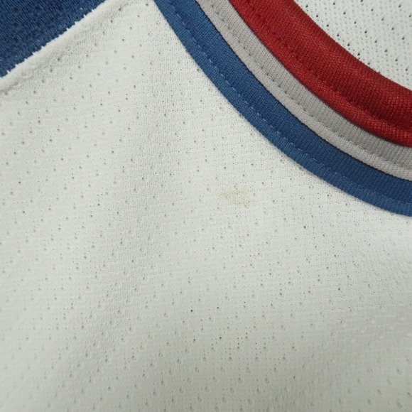 VINTAGE Colorado Avalanche Jersey Mens Large White Red CCM Air Knit Maska Blank - Picture 13 of 13